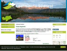 Tablet Screenshot of lastminute-suedtirol.com